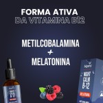 Night Calm B12: Melatonina e Vitamina B12 em gotas, com Sabor Frutas Vermelhas, Unidade 30 ml, Bigens. (Unidade) - Imagem 2