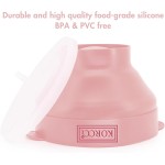 O pipoqueira de silicone original Korcci para micro-ondas, para micro-ondas, tigela dobrável para micro-ondas, sem necessidade de óleo, pode ser usada no micro-ondas, lavável na lava-louças (rosa) - Imagem 2
