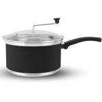 Panela Pipoqueira Top 3l Aluminio com Tampa Vidro Preto