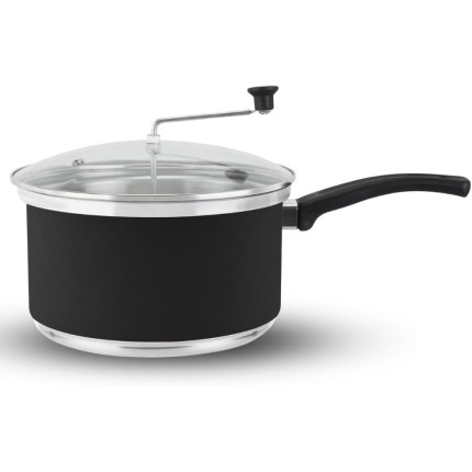 Panela Pipoqueira Top 3l Aluminio com Tampa Vidro Preto