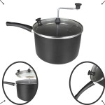 Panela de Pipoca Pipoqueira Tampa Vidro Antiaderente Sem Oleo Fitness