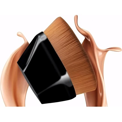 Pincel Mágico Hexagonal para Maquiagem 360° – Flawless Brush com Cerdas Macias e Densas, Cobertura Uniforme em Segundos, Ideal para Base, Corretivo, Blush e BB Cream | UrbanSkullShop