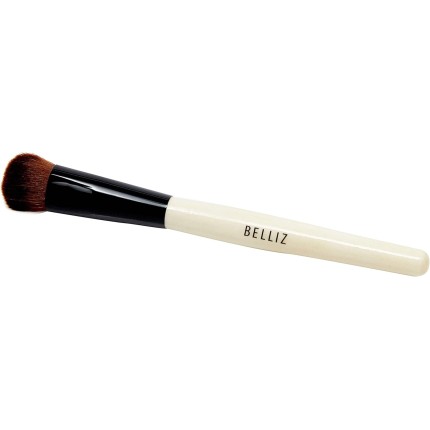 Pincel Marfim Iluminador e Corretivo, Belliz, Preto/ Bege/ Marrom