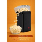 Pipoqueira Elétrica 1200W Preta – Pipoca Sem Óleo, Rápida e Saudável, com Tampa Medidora – 110V - Qualidade Premium - Imagem 2