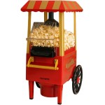 Pipoqueira Elétrica Sem Óleo com Medidor e Proteção Térmica Pipoca Saudável e Crocante para Festas e Presentes Criativos Prática e Segura Design Retrô