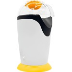 Pipoqueira Elétrica de Ar Quente, Branca e Preta, 1100W, 2.5L Capacidade, Sem Óleo, Sistema de Cozedura por Ar, 32x14cm, 127V