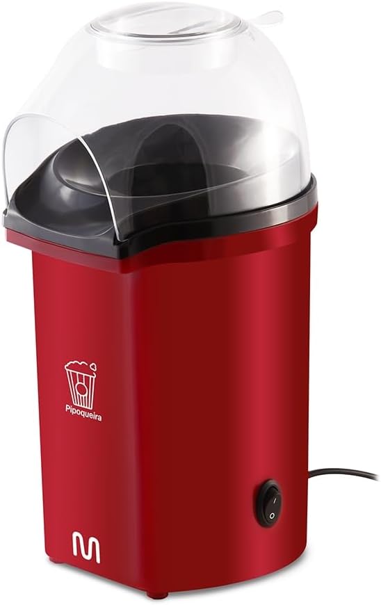 Pipoqueira-Eletrica-sem-Oleo-a-Vapor-com-Tampa-Medidora-127V.jpg Pipoqueira Elétrica sem Óleo à Vapor com Tampa Medidora 127V 1200W Vermelho Multi - GO051