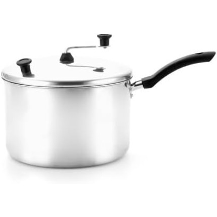 Pipoqueira Polida Alegrete, 3,5L, Alumínio, 22cm Diâmetro, Cabo Anatômico