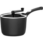 Pipoqueira Tramontina Mônaco Induction em Alumínio com Revestimento Interno e Externo Antiaderente Starflon Premium Preto 22 cm 5,4 L