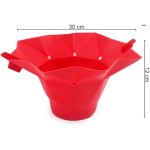 Pipoqueira de Silicone Retrátil para Micro-ondas sem Óleo, 26x14.5cm, 280g, Preparo Rápido - Imagem 2