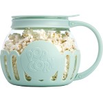 Pipoqueira para micro-ondas Ecolution Micro-Pop, 1,4 L, vidro/plástico, Aqua