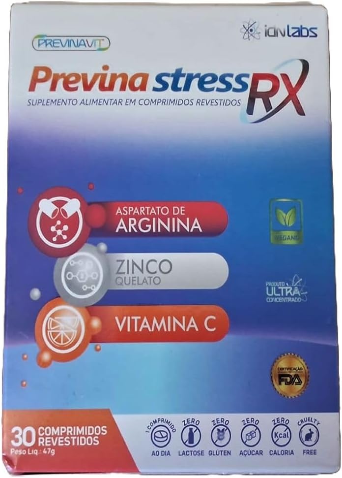 Previna-Stress-RX-–-Suplemento-Alimentar-de-Vitaminas-com-Arginina.jpg Previna Stress RX – Suplemento Alimentar de Vitaminas com Arginina, Zinco e Vitamina C