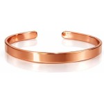 Pulseira Bracelete de Cobre Puro Minimalista Ajustável