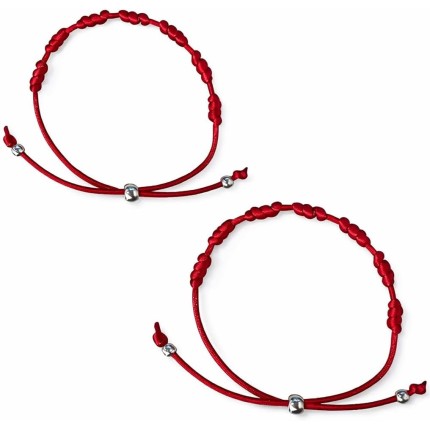 Pulseira Vermelha Kabbalah 7 Nós-Premium- Proteção pulseiras 7 nós pulseira da sorte Pulseira vermelha no pulso Kabbalah Contra Inveja em Fio de Seda