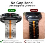 Pulseira de metal masculina WINGLE para Samsung Galaxy Watch 8/8 Classic 46/44/40 mm, Ultra 47 mm, de aço inoxidável, armadura resistente e durável, chique, casual, executiva, com fecho dobrável - Imagem 2