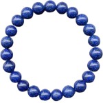 Pulseira para mulheres e homens, contas de lápis-lazúli, feita à mão, pedra natural, pedra preciosa, elástica, para ioga, reiki, espiritual, traz sorte, joias, presentes, 8 mm
