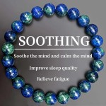 Pulseiras para mulheres e homens, fênix, lápis-lazúli, seis tipos de pedras naturais, feitas à mão, pedra preciosa, elástica, chacra, yoga, contas, contas de cristal de cura, quartzo, joia espiritual - Imagem 2