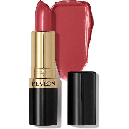 Revlon Batom super brilhante, fórmula cremosa para lábios macios e cheios, sensação hidratada, vinho rosa 225, 4,3 g