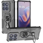 SORAKA Capa para Motorola Edge 60 Pro com suporte metálico giratório de 360 graus peça de ferro magnética para suporte magnético de telefone para carro