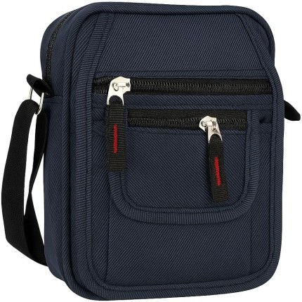 Shoulder Bag Masculina Premium com 4 Bolsos — Bolsa Transversal de Ombro Prática, Estilosa e Versátil para o Dia a Dia
