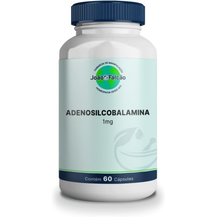 Suplemento Adenosilcobalamina (Vitamina B12) 1Mg - 60 Cápsulas de Tapioca Sublingual