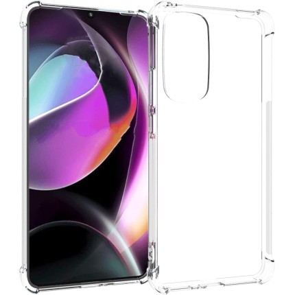 USTIYA Capa para Motorola Moto Edge 30 5G Capa de Uso Resistente, Bumper de Absorção de Choques em TPU Transparente, Protector da Câmera, com Espessamento nas Quatro Pontas da Carcasa.