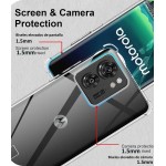 USTIYA Capa para Motorola Moto Edge 40 5G Uso Resistente, Bumper Absorção Choques em TPU Transparente Protector Câmera Espessamento nas Quatro Pontas da Carcasa - Imagem 2