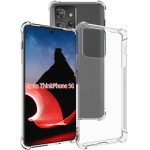 USTIYA Capa para Motorola Moto ThinkPhone Transparente TPU Quatro Cantos Capa Protetora Transparente Macia