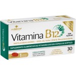Vitamina B12 (30 Cápsulas) - vitamina que pertence ao complexo B, participa do metabolismo de uma série de carboidratos e ácidos graxos