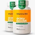 Vitamina B12 Metilcobalamina Easy Boost em Capsula Kit 2x com 60 caps cada