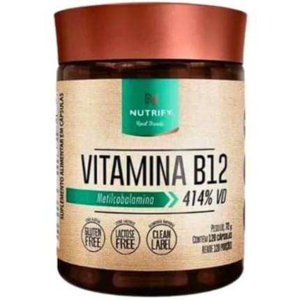 Vitamina b12 metilcobalamina 414% 120 caps nutrify