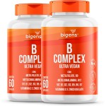Vitamina do Complexo B, Vegano, Biogens, Kit 2x 60 cápsulas