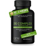 Vitaminas Complexo B e Magnésio 60 Capsulas Ellym Nutrition 2 Meses Biotina Metilfolato Metilcobalamina B1 B2 B3 B4 B5 B6