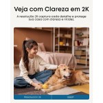 eufy Câmera C220 por anker, Câmera de Segurança Wi-Fi 360º, 2K, Camera Pet, Visão Noturna, Audio de duas vias, Trabalha com Alexa, Alerta de Movimento, Rastreamento por IA, Compatível HomeBase 3 - Imagem 2