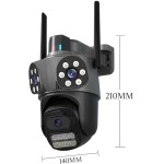 Câmera de Segurança Interna/Externa, Estilo Domo, 1080p/720p, Detecção de Movimento, Monitoramento Residencial, I29, Wi-Fi/Com Fio, Visão Noturna, Áudio Bidirecional, AC/DC, Wi-Fi - Imagem 5