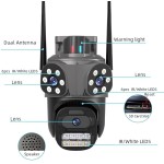 Câmera de Segurança Interna/Externa, Estilo Domo, 1080p/720p, Detecção de Movimento, Monitoramento Residencial, I29, Wi-Fi/Com Fio, Visão Noturna, Áudio Bidirecional, AC/DC, Wi-Fi - Imagem 6