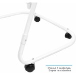 Metaltec Fruteira De Aço Montada Com Rodinhas Carrinho Organizador De Chão 3 Cestos Multiuso Para Cozinha Estrutura Reforçada - Branco - Imagem 4