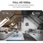 ELG, SHCR600, Câmera Robô 360° Full HD 1080P Inteligente, Conexão WI-FI 2.4GHz, Compatível com Alexa, Áudio Bidirecional, Zoom Digital 6x, Branco - Imagem 4