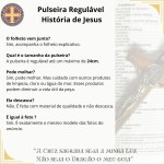 Pulseira História de Jesus Regulável Vida Passos Folheto - Imagem 6