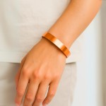 Pulseira Lisa Ajustável De Cobre Puro 14 cm - Cobre Store Artesanatos - Imagem 5