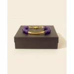 Pulseira Pedra Natural 8mm Banhada a Ouro 18k, Hipoalergênica - Imagem 6