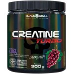 Creatine Turbo BlackSkull - Creatina Monohidratada em pó, com carboidrato para melhor absorção e performance (300g Pote, Uva)