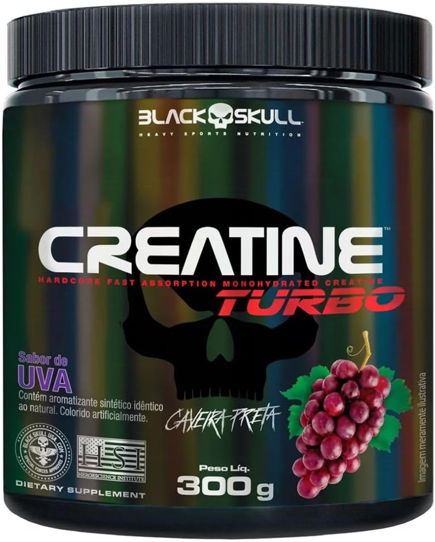 1775227334_Creatine-Turbo-BlackSkull-Creatina-Monohidratada-em-po-com-carboidrato.jpg Creatine Turbo BlackSkull - Creatina Monohidratada em pó, com carboidrato para melhor absorção e performance (300g Pote, Uva)