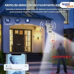 Câmera de Segurança Wi-Fi 360° Lente Dupla IP66 com Sensor de Movimento, Visão Noturna e MicroSD 16GB - Imagem 5