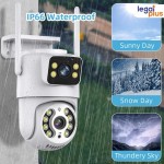 Câmera de Segurança Wi-Fi 360° Lente Dupla IP66 com Sensor de Movimento, Visão Noturna e MicroSD 16GB - Imagem 7