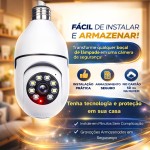 Câmera Segurança IP Lâmpada WiFi Full HD 1080p com Visão Noturna Infravermelho 1080P, Aplicativo, Bivolt, Detecção de Movimento, Áudio Bidirecional, Prova D'água Giratória Sem Fio - Imagem 4
