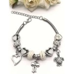 Conjuntos de pulseiras femininas prateadas com contas, de 3, 6 ou 12 peças, presentes elegantes. - Imagem 5