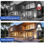 Câmera Lâmpada WiFi 360° Full HD 1080p Premium | Segurança Inteligente com Visão Noturna, Detecção de Movimento, Áudio Bidirecional | Bivolt - Imagem 5