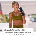 Garrafa Térmica 800ml - Duplamente Isolada, Aço Inox 304, Base Emborrachada Anti Derrapante, Mantém Bebidas Quentes por 12 Horas e Geladas por 24 Horas, (Verde Exercito) - Imagem 3