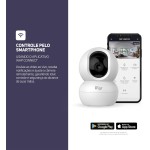 WAP Câmera de Segurança LENS 200, 360° Graus, Áudio Bidirecional com Cancelamento de Eco e Detector de Movimento, 5W 5V - Imagem 4